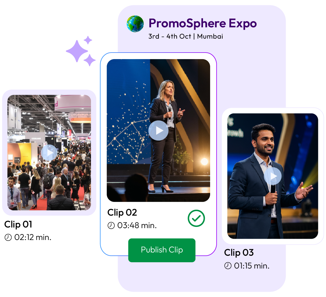 AI trade show content management
