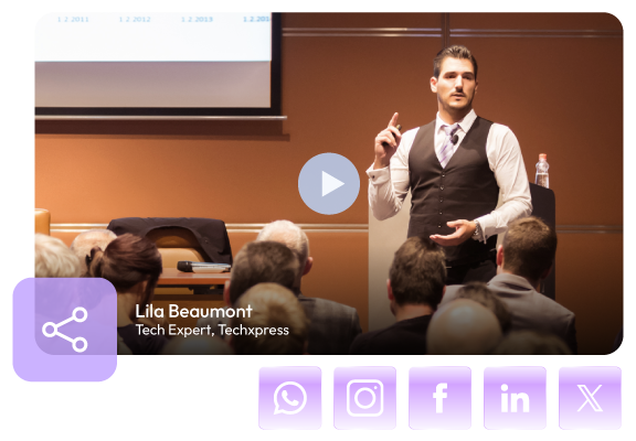 Share and track AI clips