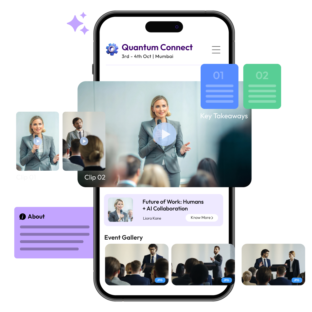 AI-powered townhall event video summary generator