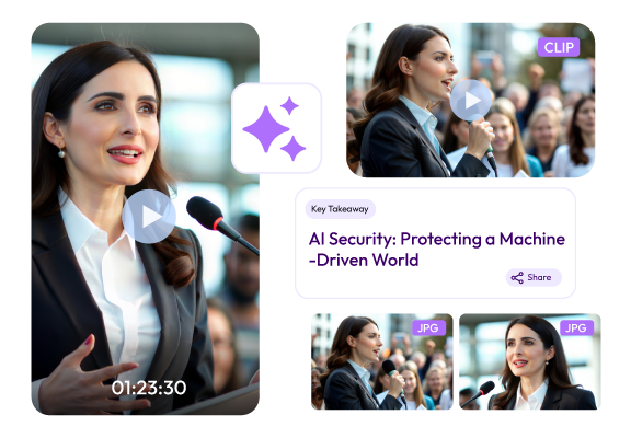 AI townhall event videos snippets