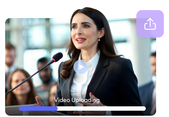 Upload townhall event recordings