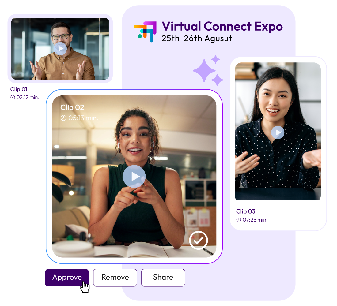 webinar and virtual event content management