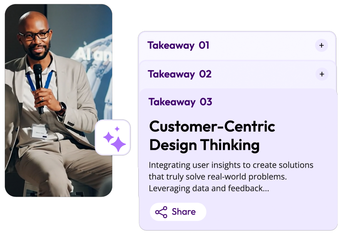 Event session summaries tool by Snippet AI