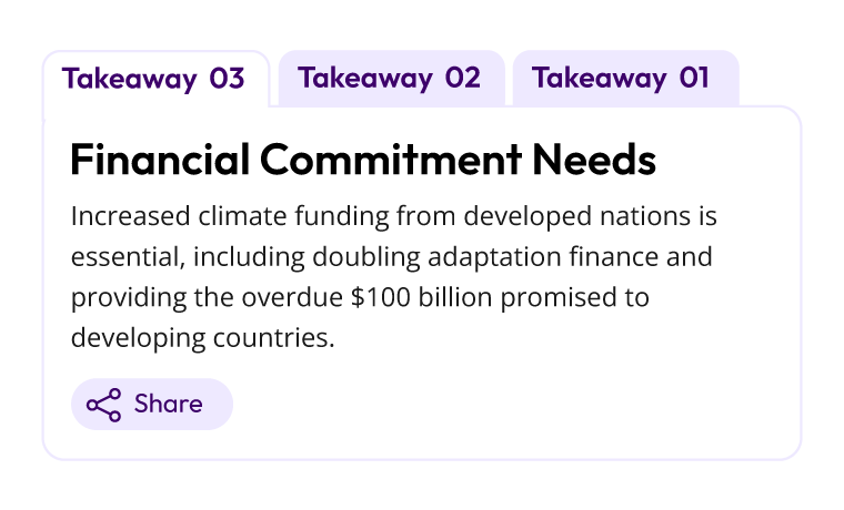 Event key takeaways for attendees