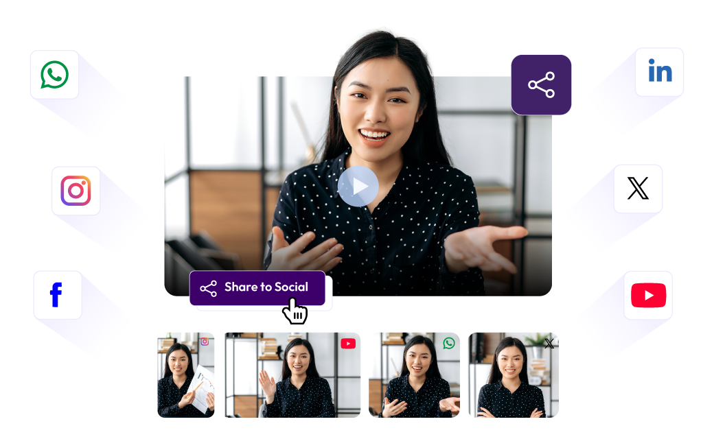 Shareable event clips for social platforms